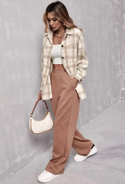 Pria Plaid Button Up